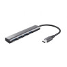 Hub USB Tipo-C Trust Halyx/ 4xUSB/ Gris | APLIUM
