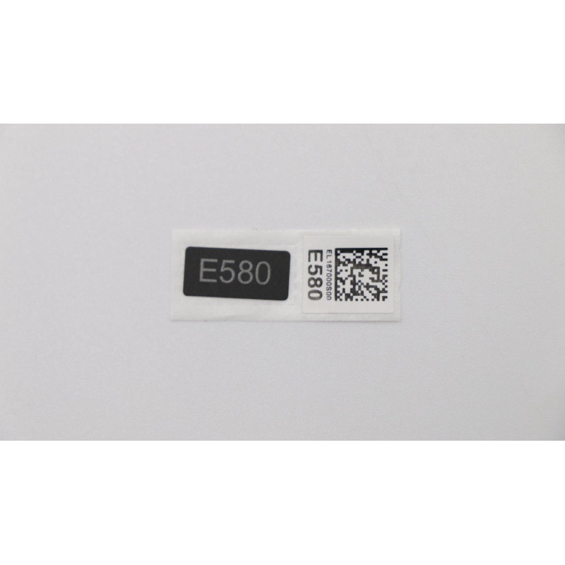 E580 Brand name label