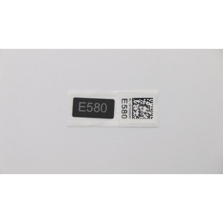 E580 Brand name label