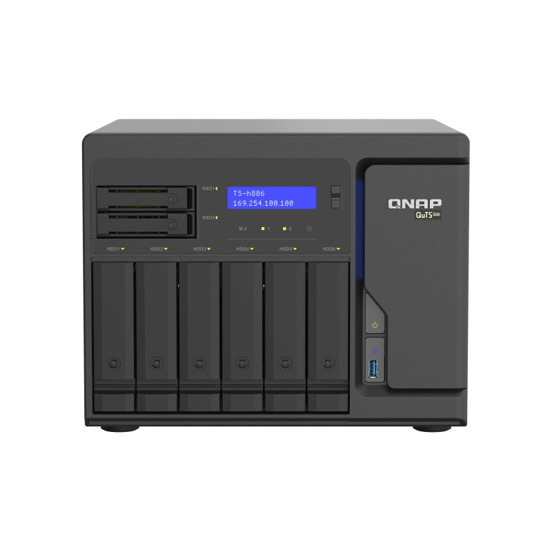 8-Bay QuTS hero NAS Xeon D-1602 8GB RAM