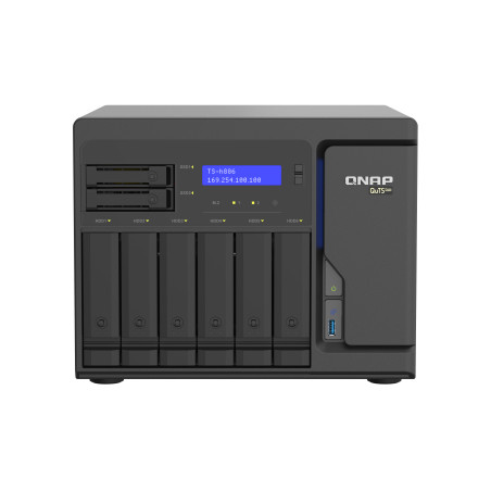 8-Bay QuTS hero NAS Xeon D-1602 8GB RAM
