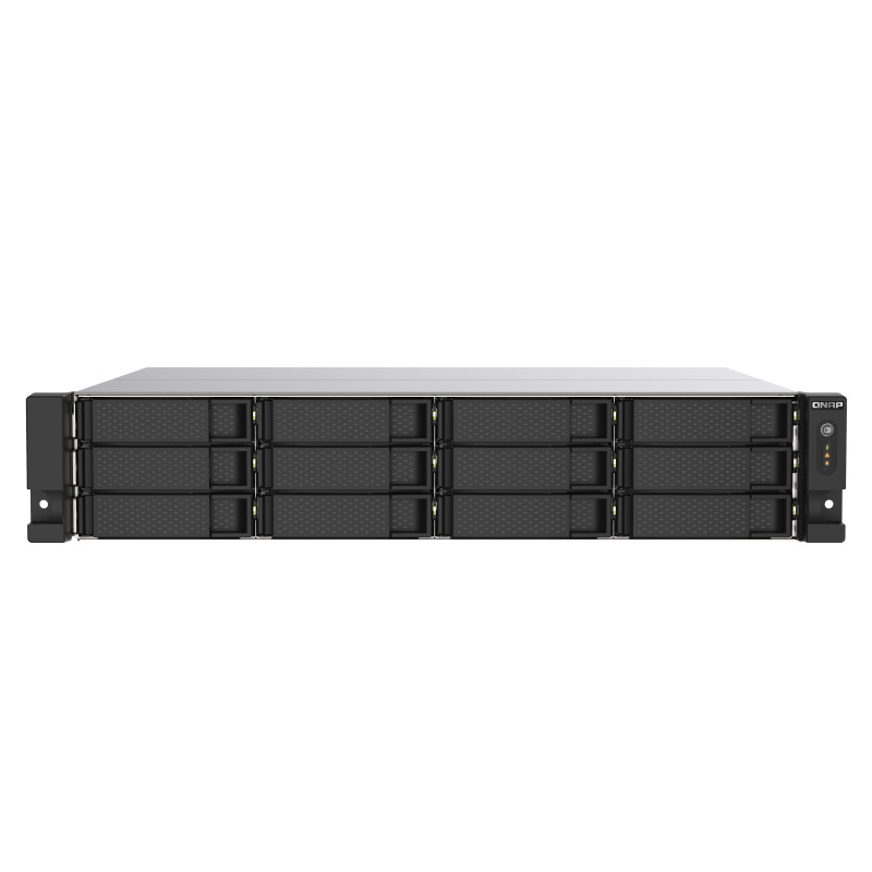 QNAP 12-bay rackmount NAS AMD RyzenV1000
