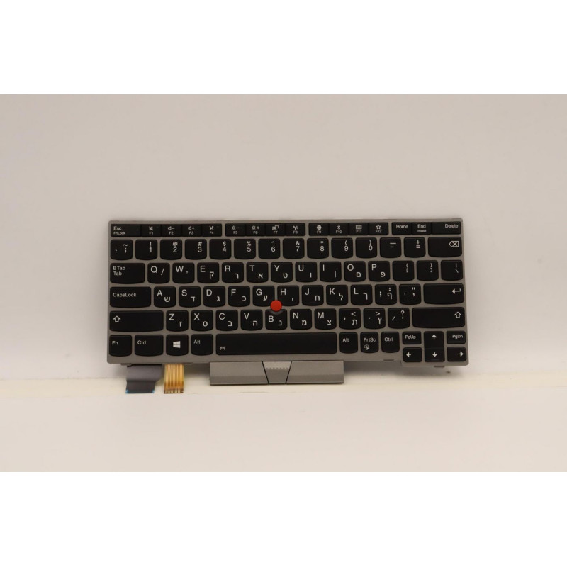 Keyboard BL Silver Hebrew