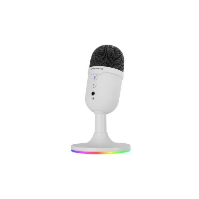 Micrófono Mars Gaming MMIC-CX/ USB 2.0/ Blanco | APLIUM