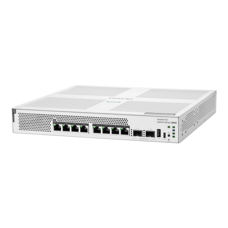 HPE Networking Instant On Switch 8p Gigabit CL4 PoE 2p SFP 1 | APLIUM