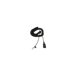 Jabra coiled MOD QD cord with RJ 45