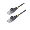 Cable - Black Slim CAT6 Patch Cord 0.5m