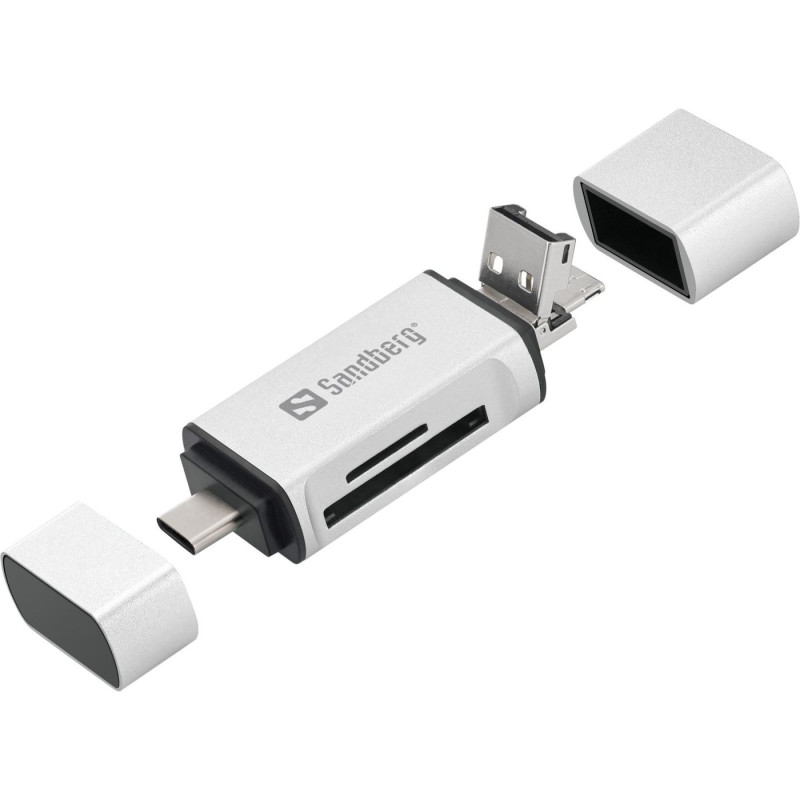 Card Reader USB-C+USB+MicroUSB