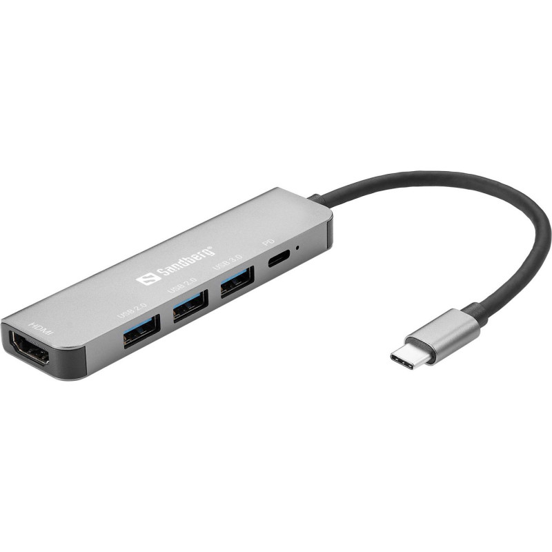 USB-C Dock HDMI+3xUSB+PD 100W