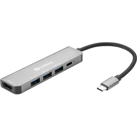 USB-C Dock HDMI+3xUSB+PD 100W