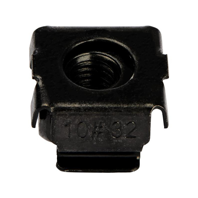 Cage Nuts - 10-32 - 50 Pack - Black