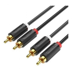 2-MALE To 2-MALE Rca Cable 1.5M Black | APLIUM