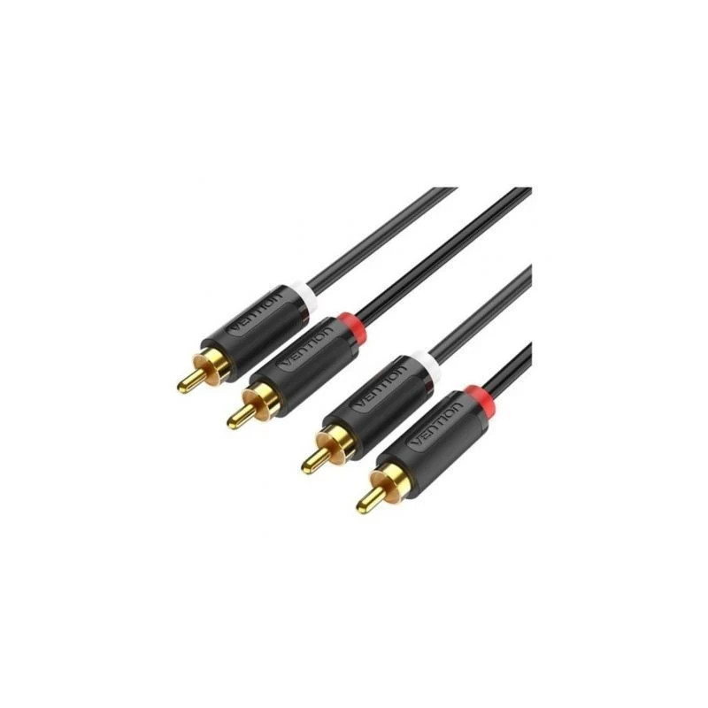 2-MALE To 2-MALE Rca Cable 1.5M Black | APLIUM