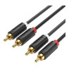 2-MALE To 2-MALE Rca Cable 1.5M Black | APLIUM