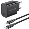 Cargador de Pared GaN Vention G18B0-EU/ 1xUSB Tipo-C + Cable | APLIUM