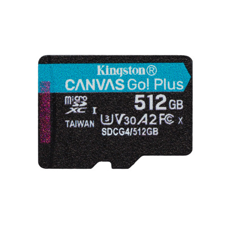 512GB microSDXC Canvas Go Plus w/o ADP