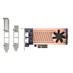 QM2 series 2 x PCIe 2280 M.2 SSD slots