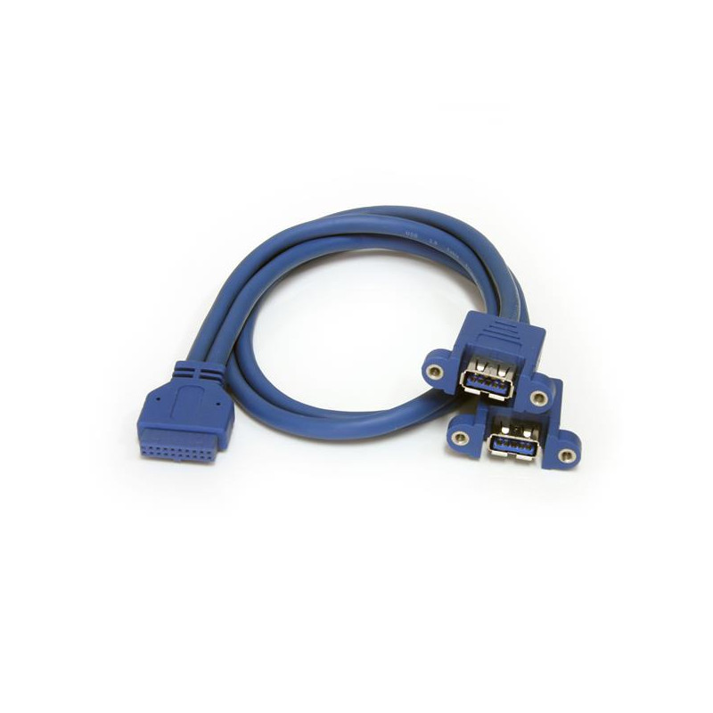 2 Port Motherboard to Panel Mount USB 3