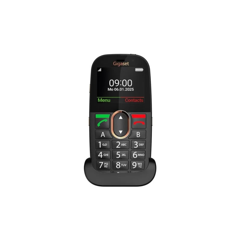 Gigaset Movil Senior GL695 Negro 4G Tecla Llamada Sos | APLIUM