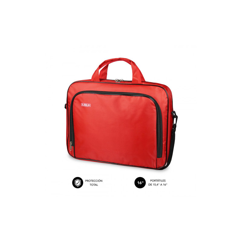 SUBBLIM Maletín Ordenador Oxford Laptop Bag 15,4-16" Red | APLIUM