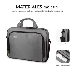SUBBLIM Maletín Ordenador Oxford Laptop Bag 11-12,5" Grey | APLIUM
