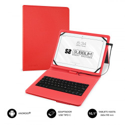 SUBBLIM Funda con Teclado Micro USB - USB C KEYTAB PRO USB 1 | APLIUM