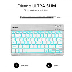 SUBBLIM Teclado Retroiluminado Bluetooth Smart Backlit BT Ke | APLIUM