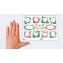 Sobre Con 2 Hojas 76X120MM Y 30 Pegatinas Fondo Jardin Avery | APLIUM