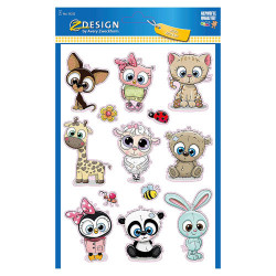 Sobre Con 1 Hoja 150X120MM Y 13 Pegatinas Animales Avery 532 | APLIUM
