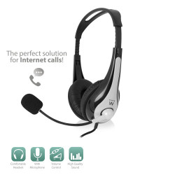 Ewent EW3562 auricular y casco Auriculares Diadema Negro, Pl | APLIUM