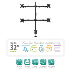 Ewent EW1514 soporte de mesa para pantalla plana 81,3 cm (32 | APLIUM