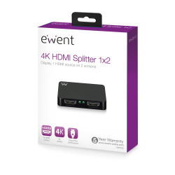 Ewent EW3720 divisor de video HDMI 2x HDMI | APLIUM