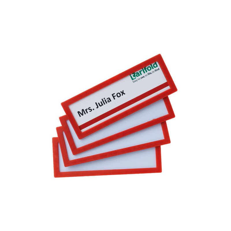 Pack De 4 Marcos Identificación Adhesivo Colores 120X45MM Ro | APLIUM