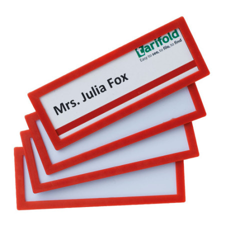 Pack De 4 Marcos Identificación Adhesivo Colores 120X45MM Ro | APLIUM