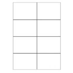 Caja 100 Hojas Etiquetas Blancas Sin MÁRGENES-LÁSER/INYECCIÓ | APLIUM