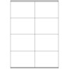 Caja 100 Hojas Etiquetas Blancas Con MÁRGENES-LÁSER/INYECCIÓ | APLIUM