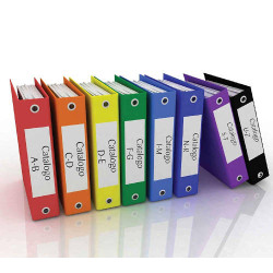 KIT 10 HOJAS ETIQUETAS BLANCAS Y FLUORESCENTES PARA OFICINA | APLIUM