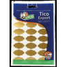 Paquete 10 Hojas Etiquetas Satinadas Oro 36X19 Mm Tico E-GL- | APLIUM