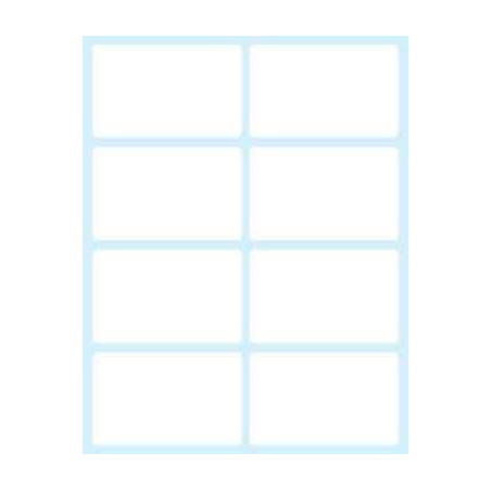 Paquete 10 Hojas Etiquetas Blancas En SOBRE-58X36 Mm Tico E- | APLIUM