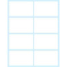 Paquete 10 Hojas Etiquetas Blancas En SOBRE-58X36 Mm Tico E- | APLIUM