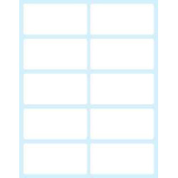 Paquete 10 Hojas Etiquetas Blancas En SOBRE-58X28 Mm Tico E- | APLIUM