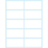 Paquete 10 Hojas Etiquetas Blancas En SOBRE-58X28 Mm Tico E- | APLIUM