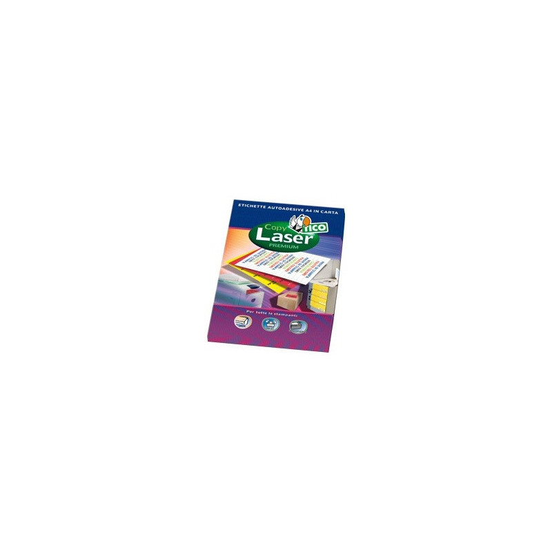 Caja 70 Hojas Etiquetas Amarillo Fluorescente Con MÁRGENES-L | APLIUM