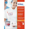 Caja 10 Portanombres Office Badge Rojo Con Imán Extra FUERTE | APLIUM