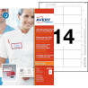 Caja 10 Portanombres Office Badge Rojo Con Imán Extra FUERTE | APLIUM