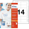 Caja 10 Portanombres Office Badge Azul Con Imán Extra FUERTE | APLIUM