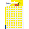 Paquete 6 Hojas Etiquetas Redondas Gomets Amarillas 8MM Diam | APLIUM