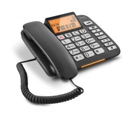 Gigaset DL 580 teléfono Teléfono analógico Negro Identificad | APLIUM