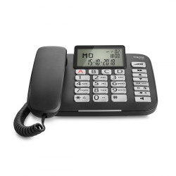 Gigaset DL 580 teléfono Teléfono analógico Negro Identificad | APLIUM