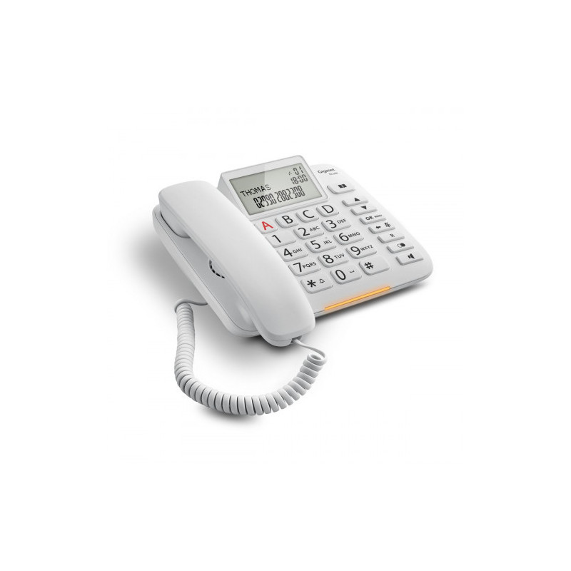 Gigaset DL380 Teléfono analógico Blanco Identificador de lla | APLIUM